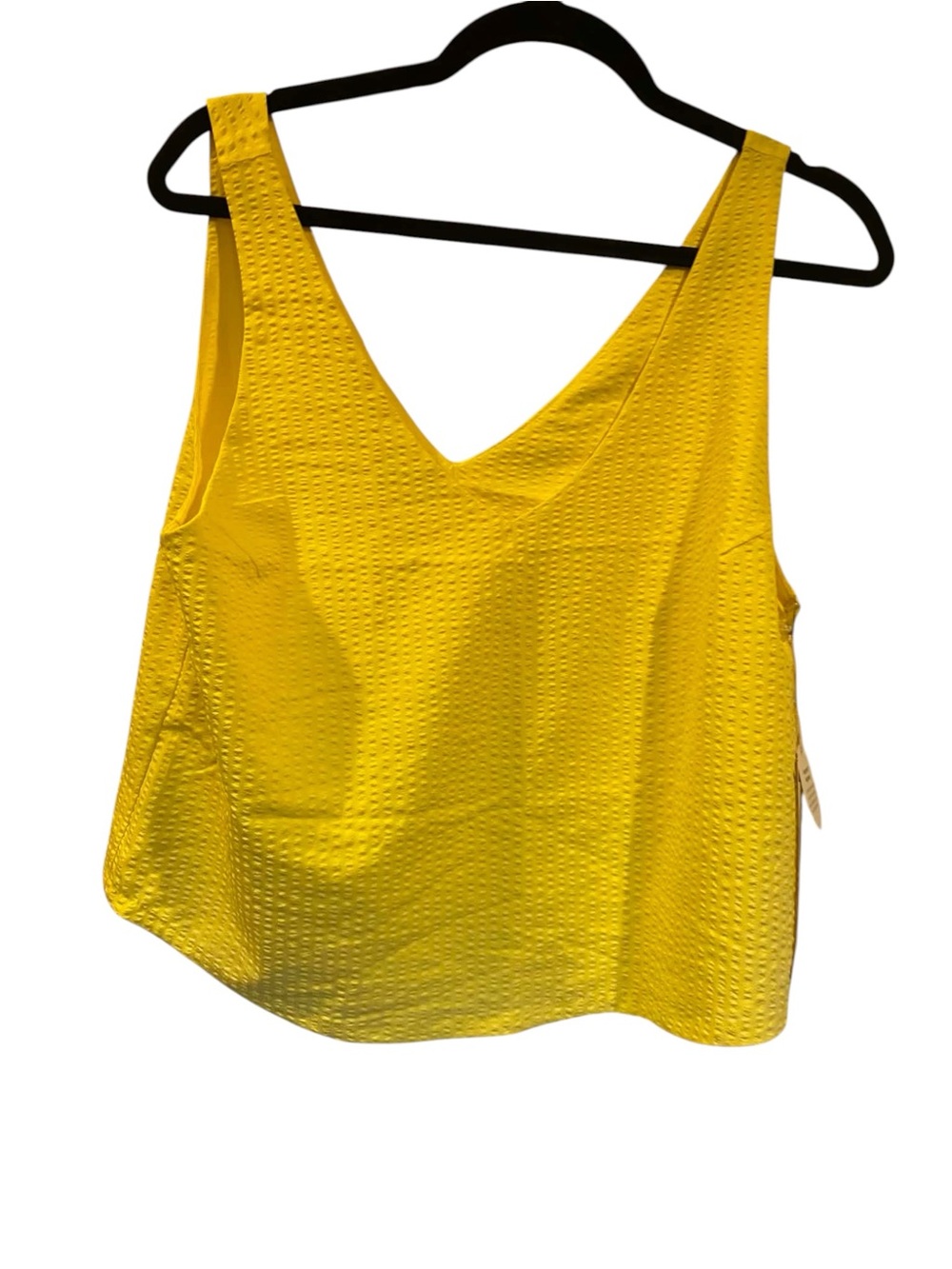 NWT Vuori Villa Textured Crop Tank SUNLIGHT Size Medium - Picture 3 of 4